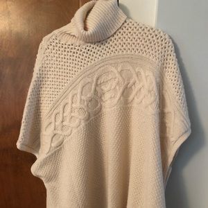Lauren Ralph Lauren fisherman style poncho sweater